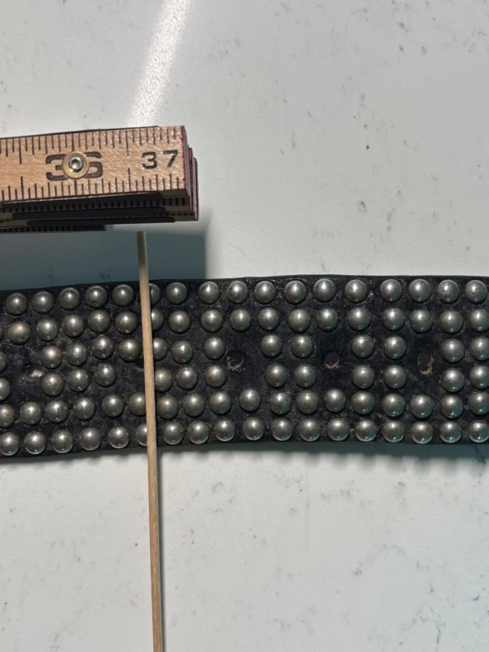 Authentic Vintage studded Rock n Roll Belts, real bread spots